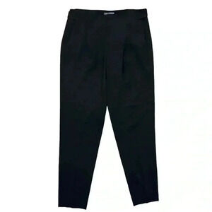 Vince Black Tapered Wool Blend Black Pant Size 4
